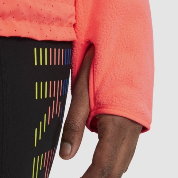 Nike Air Midlayer Women’s Running Top – Bright Mango/Reflective Silver - Picture 7 of 11